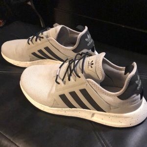 Adidas shoes, tan, size 10